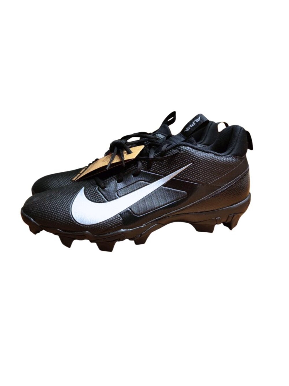 Nike Men's Alpha Menace 4 Shark Football Cleats Size 14 Black FN0028-002